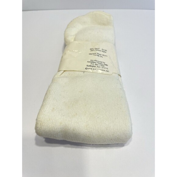 Vintage NOS 70s Striped Superman DC Comics Inc 1977 tube socks Rare New - Picture 3 of 6